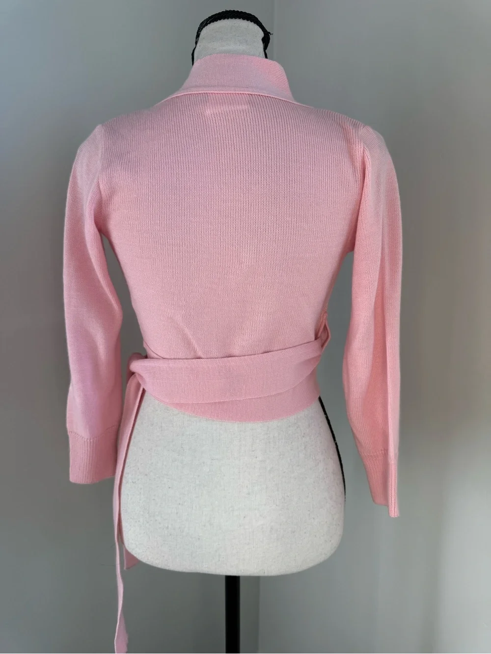 Eurotard Pink Wrap Ballet Cardigan Sweater Shrug Long Sleeve Dance Warm Up Top M